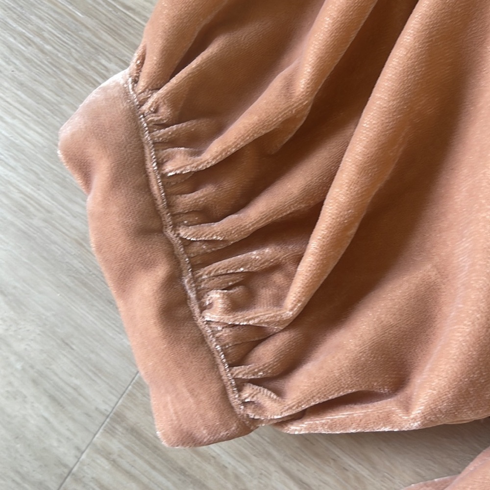 Free People Estella Velvet Flounce Minidress Sz XS - Picture 8 of 11